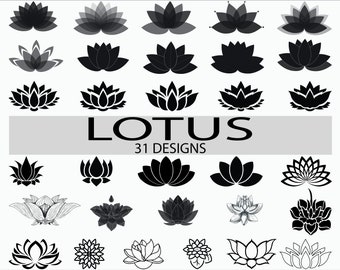 Download Lotus flower svg | Etsy