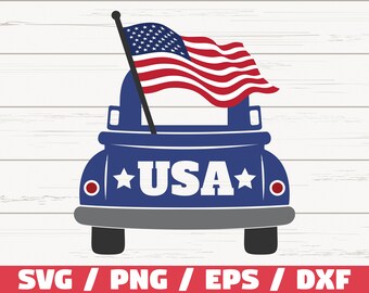 Download July 4th Truck Svg Etsy