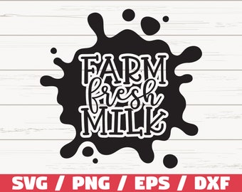 Farm Fresh Goat/'s Milk Family Farm Design Commercial Use SVG Cut File and Clipart Instant Download