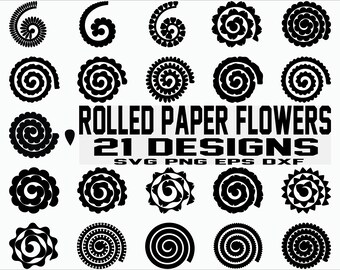 3d flower svg etsy 3d flower template paper