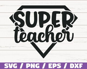 Download Super Teacher Svg Etsy