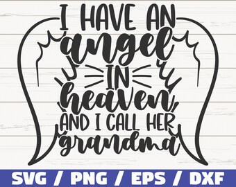 Download Grandma Heaven Svg Etsy