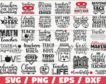 Download Teacher Svg Bundle Etsy