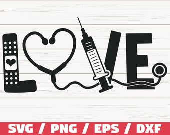 Love Nurse Svg Etsy