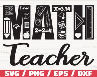 Download Math Teacher Svg Etsy