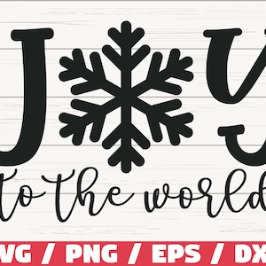 Alegría al mundo SVG / Navidad SVG / Signo de Navidad SVG / Cortar archivo / Cricut / Uso comercial / Silueta / Dxf / Invierno Svg