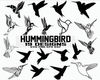 Hummingbird SVG/ flying bird svg/ bird svg file/ bird silhouette/ wildlife/ clipart/ stencil decal/ cut files/ cricut