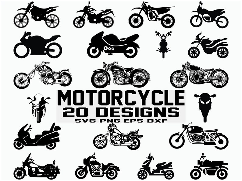 Clip Art Motorcycle SVG Motorcycle Clipart Harley Svg cutting file