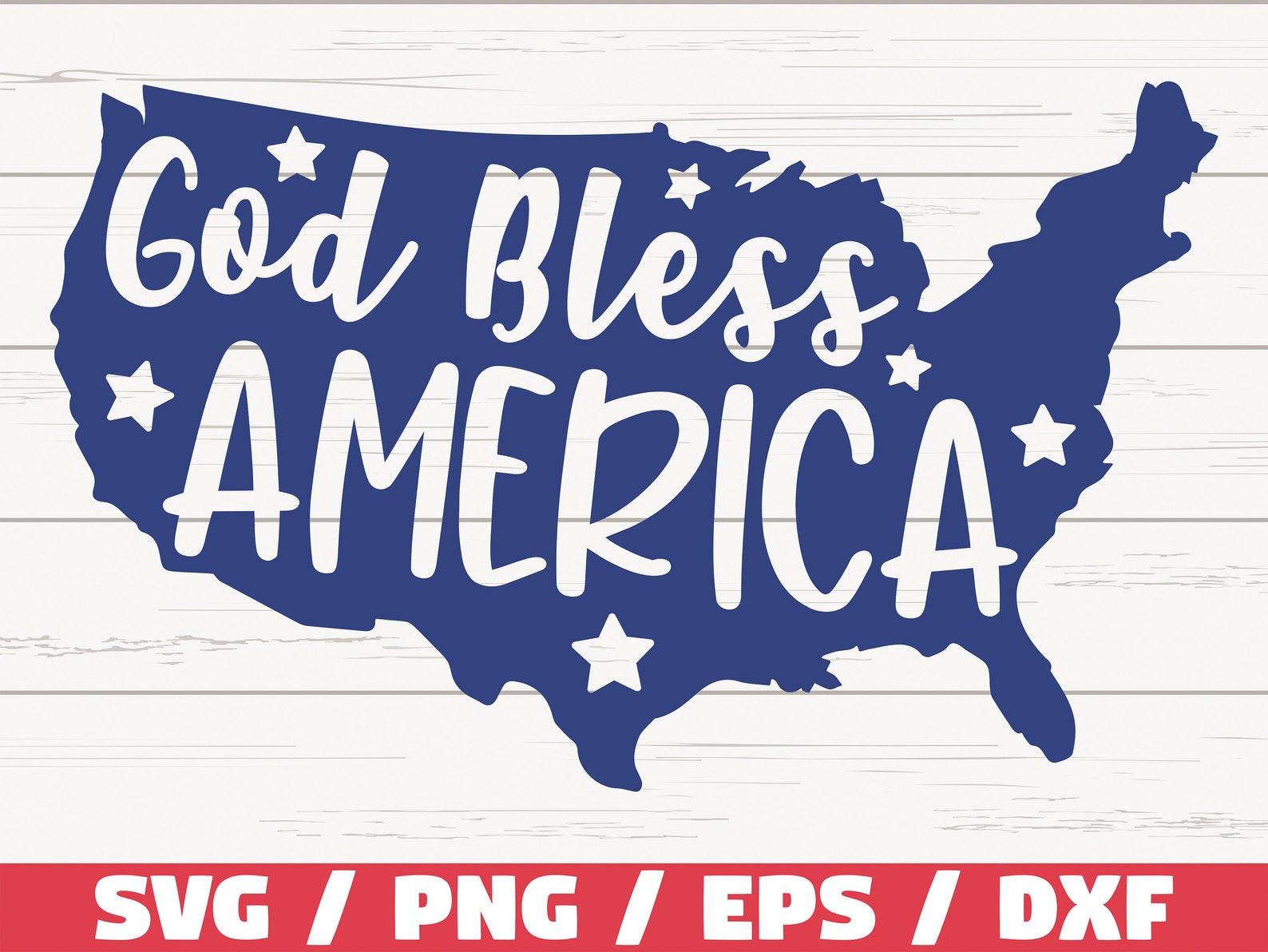 God Bless America SVG / Cut File / Clip Art / Commercial Use / Instant ...