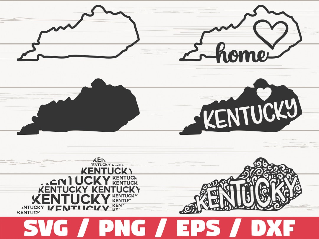Kentucky State SVG / Cut File / Cricut / Clip Art / Commercial Use ...