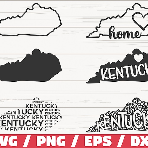 Kentucky State SVG / Cut File / Cricut / Clip Art / Commercial - Etsy