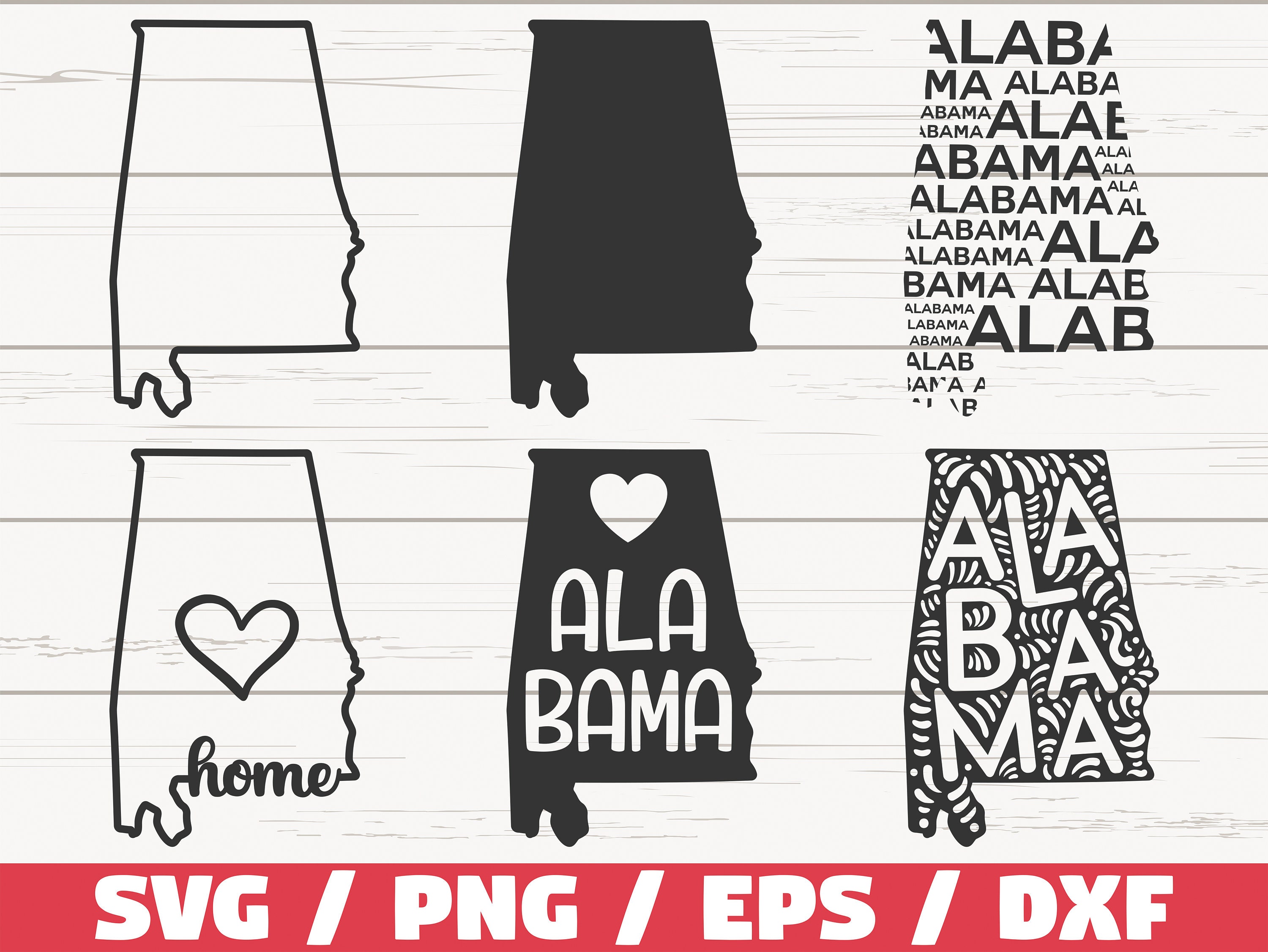 Download Alabama State Svg Cut File Cricut Clip Art Commercial Etsy