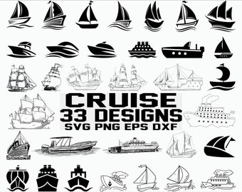 Cruise svg/ cruise ship svg/ boats svg/ ship svg/ sailing svg/ nautical svg/ holiday svg/ clipart/ decal/ stencil/ silhouette/ cut file