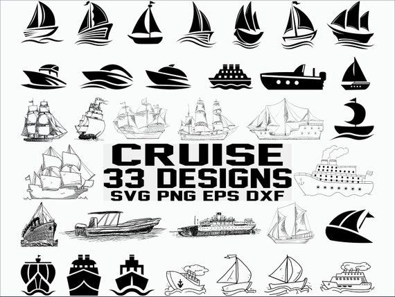 Cruise Svg Cruise Ship Svg Boats Svg Ship Svg Sailing Svg Etsy
