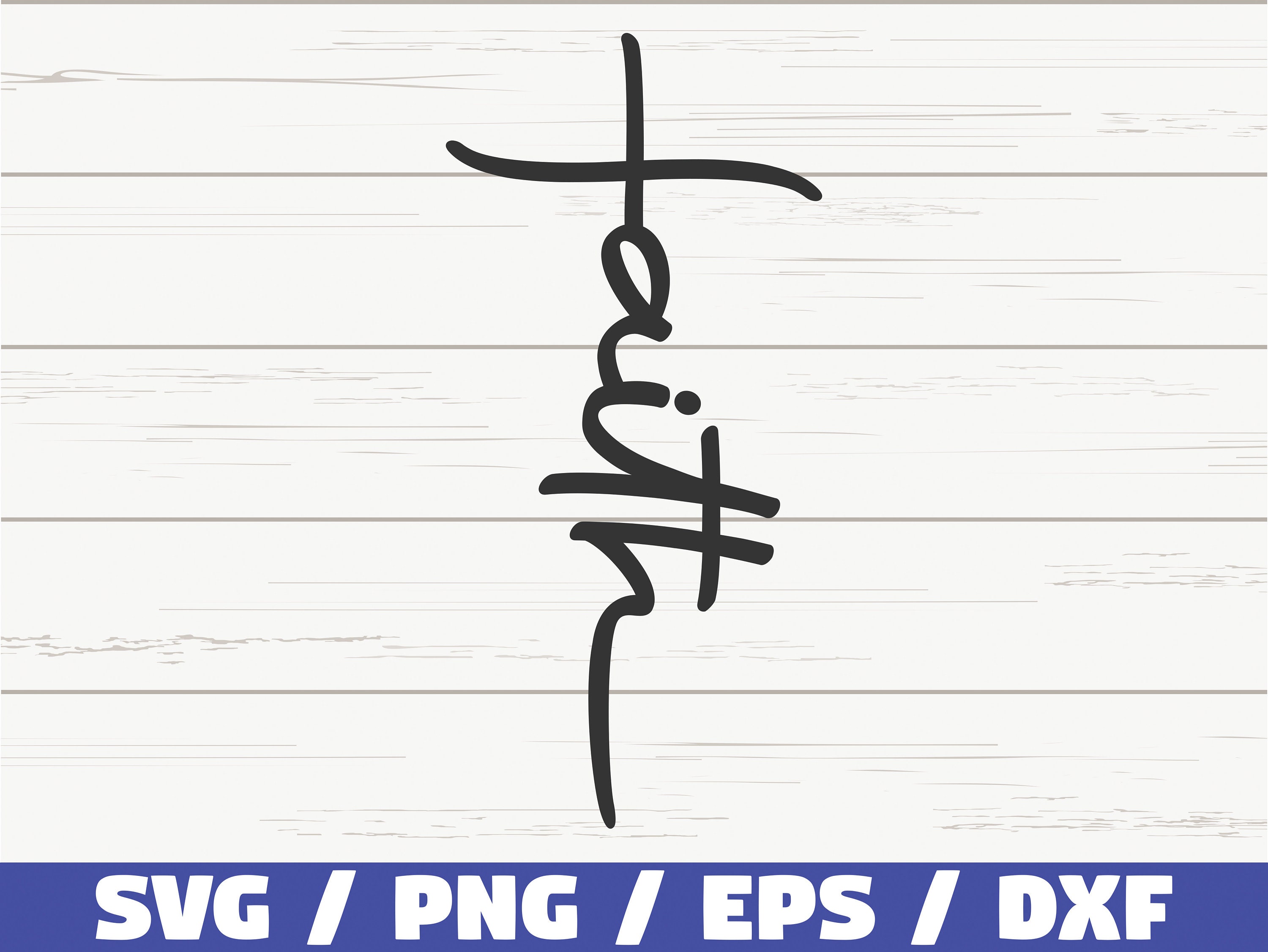 Faith SVG / Faith Cross SVG / Religious SVG / Cut File / | Etsy