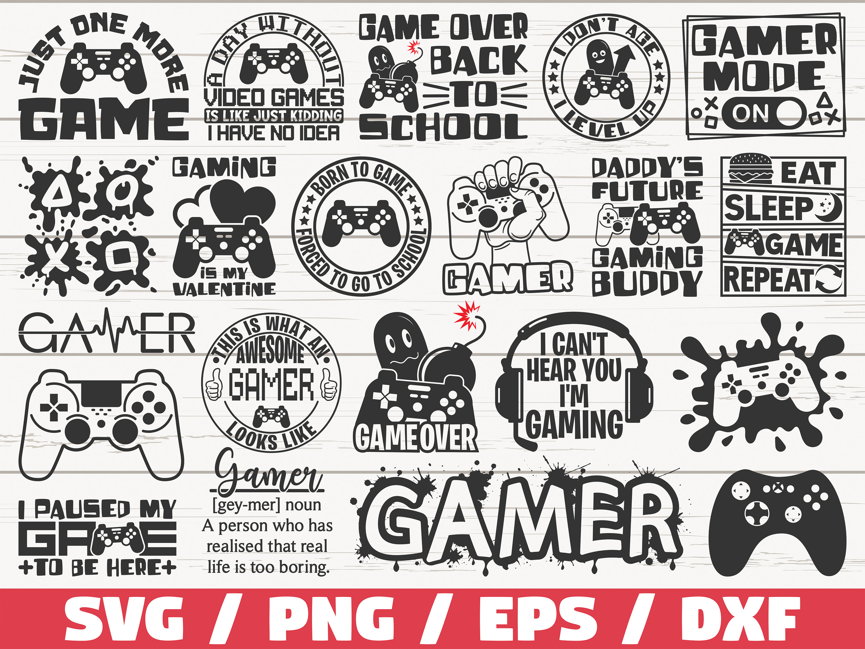 Gaming Streaming Doodle. Game Gadgets, Gamer Equipment And Cyber Sport Games  Controllers Vector Set Royalty Free SVG, Cliparts, Vectors, and Stock  Illustration. Image 185543971.