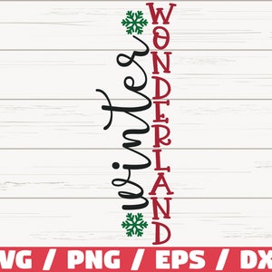 Winter Wonderland SVG / Cut File / Cricut / Commercial use / Silhouette / Clip art / Christmas Porch Sign SVG / Holiday Decoration