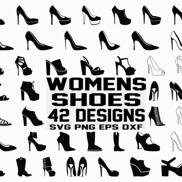 Talons SVG / talons svg / femmes chaussure svg / Stiletto svg / fichier coupé / Cricut / Clipart / Silhouette / Vinly / fer sur / Vector