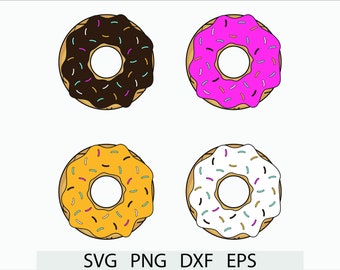 Donut svg file/ Donuts cut file/ Doughnut svg/ Donut cricut/ Sprinkle Donut svg/ Sprinkle svg/ Donut clipart/ Donut clip art/ vector