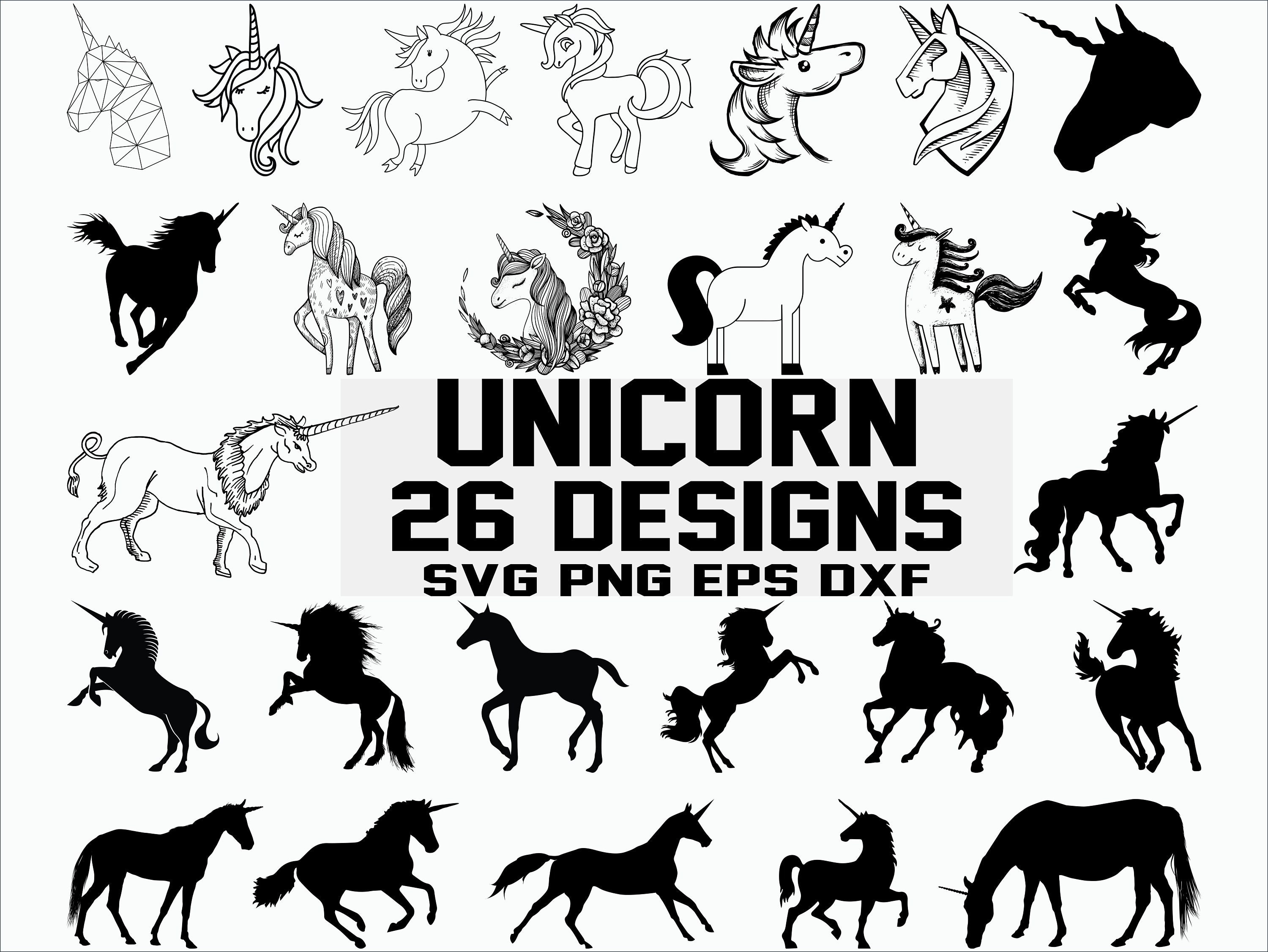 Download Unicorn Svg Unicorn Head Svg Unicorn Face Svg Gold Horn Etsy