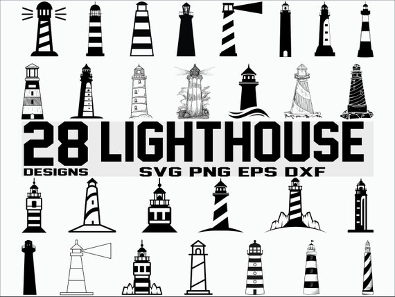 Download Lighthouse Svg Sea Svg Ocean Svg Clipart Silhouette Etsy