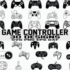 Manette de jeu SVG/ Joystick svg/ PS4/ Playstation/ Clipart/ Silhouette/ Imprimable/ Fichiers de coupe/ Cricut/ Téléchargement instantané
