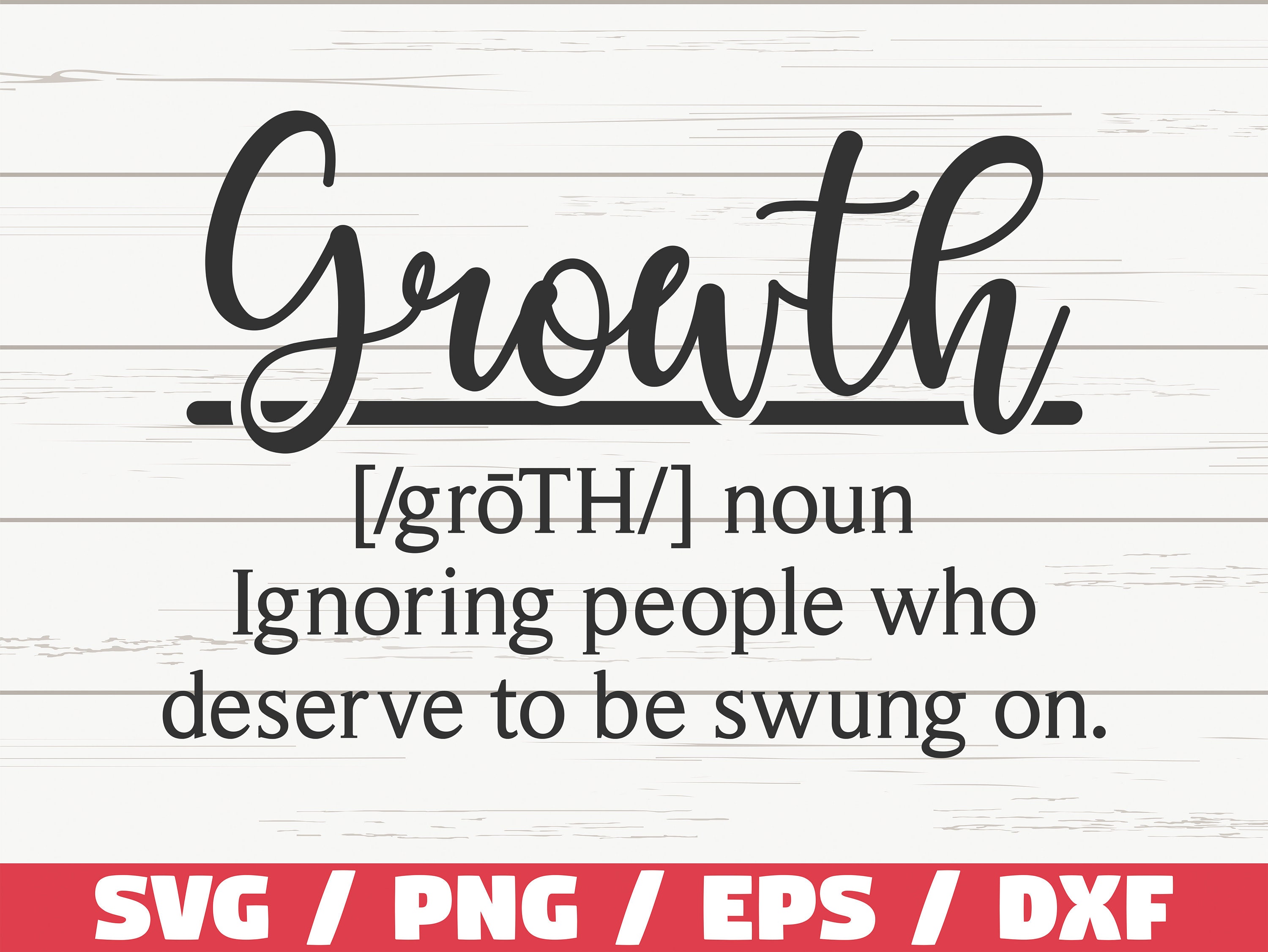 Growth Definition SVG / Cut File / Cricut / Commercial Use / Etsy Canada