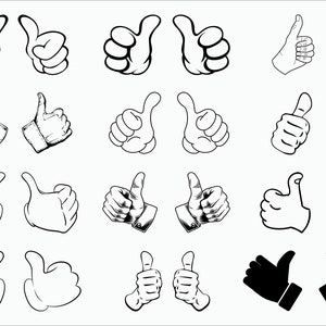 Dieser Kerl SVG/ Dieses Mädchen SVG/ Zwei Daumen hoch/ Clipart/ Dieser Kerl/ Cut Files/ Silhouette/ Cricut/ Vektor