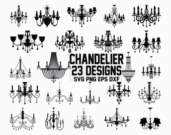 Chandelier SVG / Decorative svg / Wedding svg / Princess svg / Cut File / Cricut / Clipart / Silhouette / Decal / Stencil / Vinyl