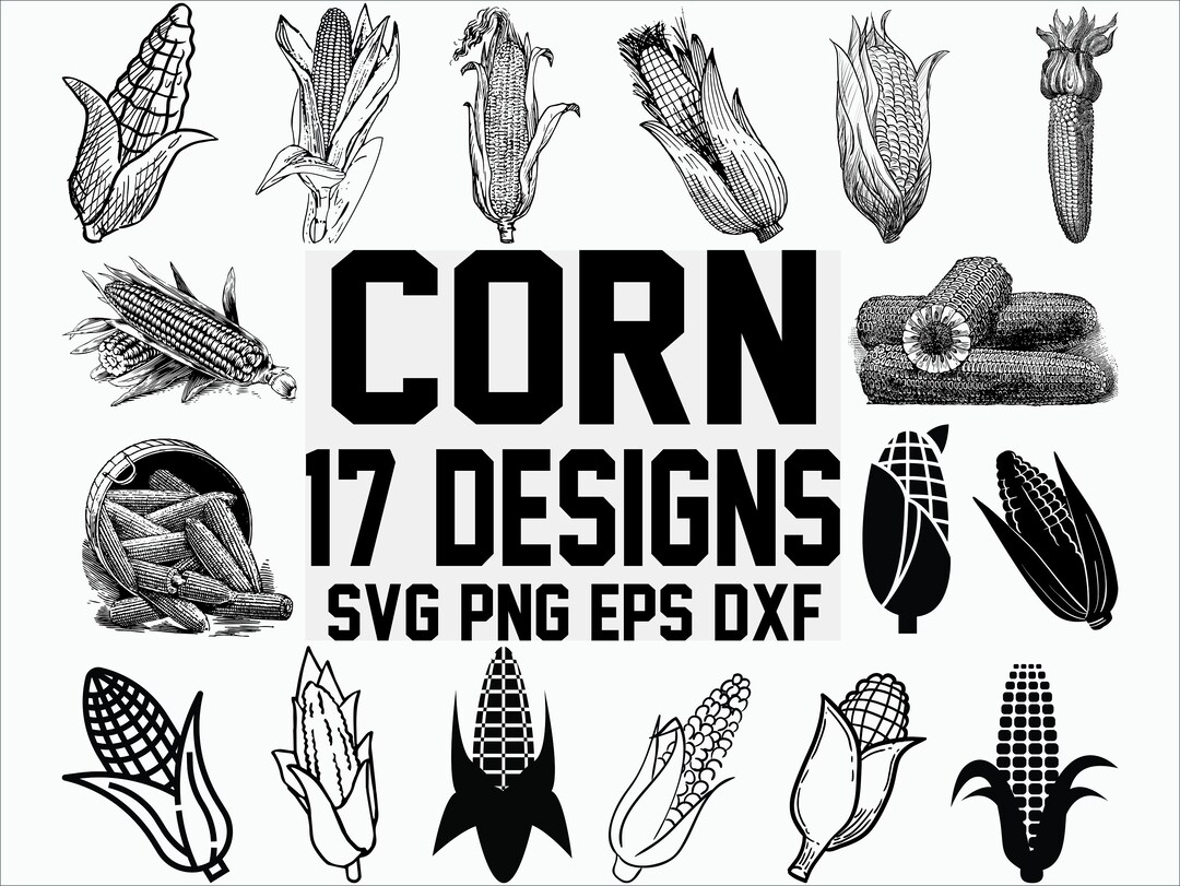 Corn Svg/ Crop Svg/ Farm Svg/ Cereal Svg/corn Clipart/ Silhouette/ Cut ...