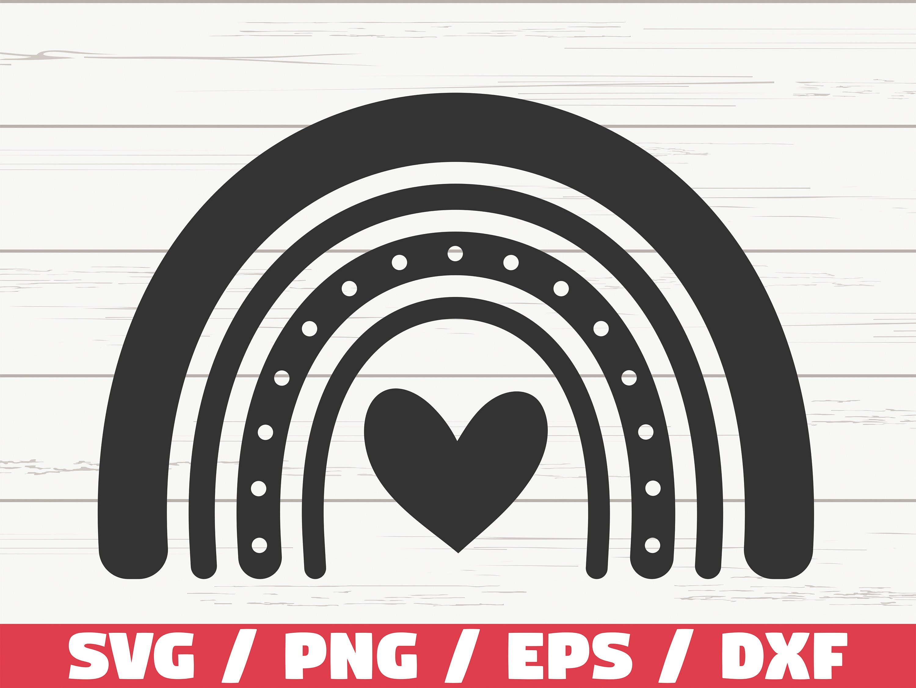 Boho Rainbow SVG / Pastel Rainbow SVG / Cut File / Cricut / Commercial ...