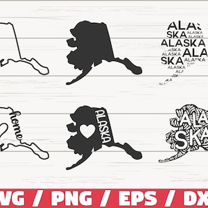 Alaska State SVG / Cut File / Cricut / Clip art / Commercial use / Silhouette / Alaska SVG / Alaska Home Svg / Alaska Outline / AK Svg