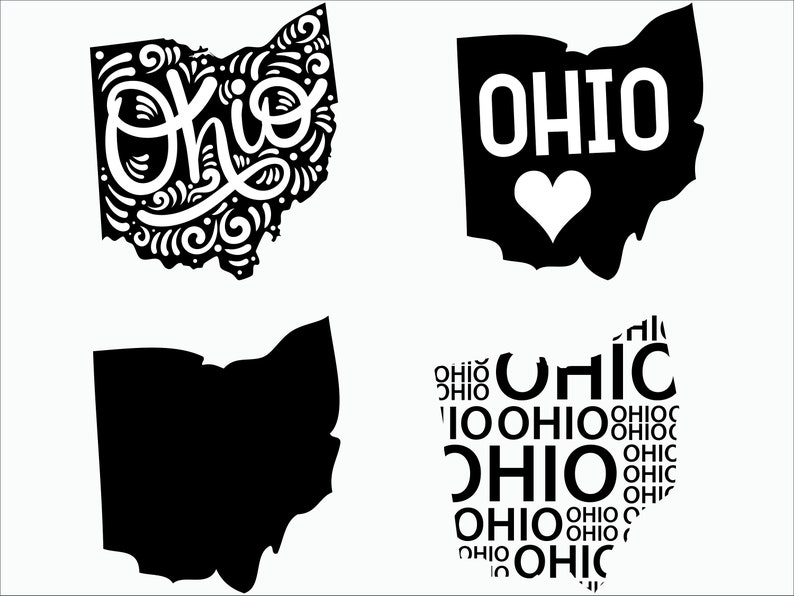 Ohio svg file/ Ohio silhouette svg/ Ohio state svg/ Cricut ...