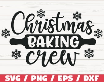 Kerst bakken bemanning SVG/bestand knippen/Cricut/commercieel gebruik/silhouet/kerst bakken SVG/pannenlap SVG