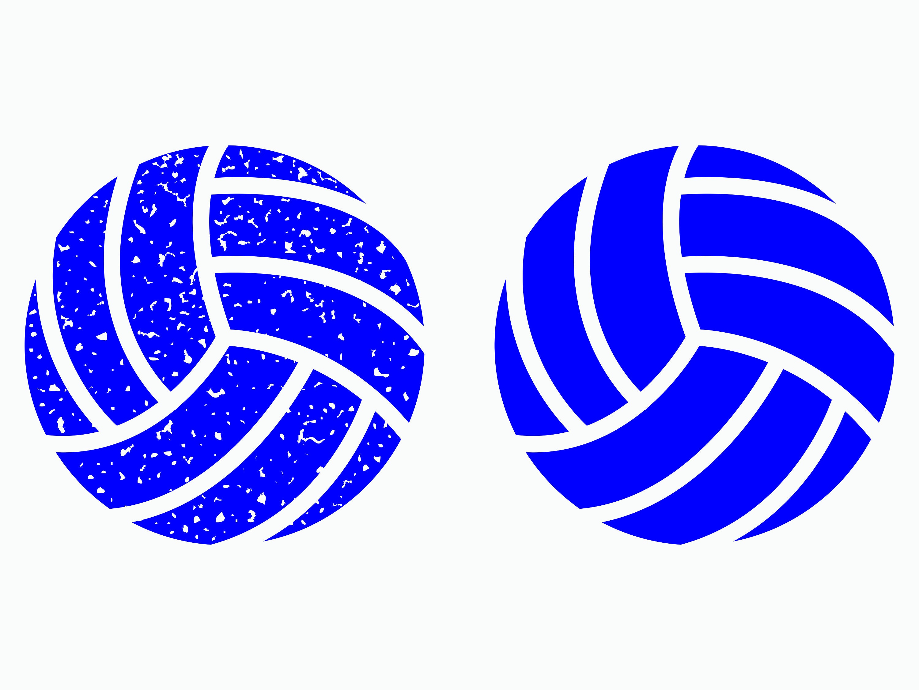 Blue Volleyball Clipart