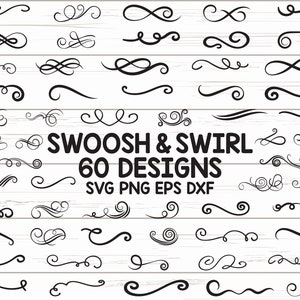 Swoosh bundle svg, Swish bundle svg, Swoosh svg, Swoosh svg files, Swoosh  cut files, Squiggle svg - So Fontsy