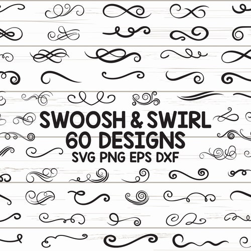 20 Flourish & Swoosh SVG, decoration design by qidsignproject