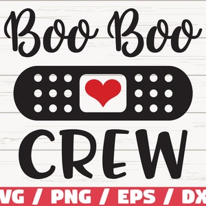 Boo Boo Crew SVG / School Nurse SVG / commercial use / Cut File / Cricut / Nurse svg / Nursing Life svg / Nurse appreciation svg / Nurse day