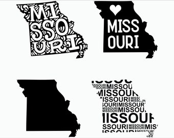 Missouri state svg / Missouri silhouette svg / Missouri vector / MO clipart / Missouri outline / Missouri svg/ Missouri cricut cut file/ SVG