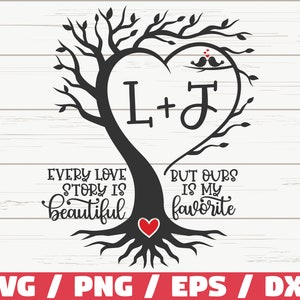 Love Tree SVG / Valentine’s Day SVG  / Cut File / Cricut / Commercial use / Love SVG / Instant Download