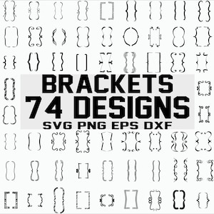 Klammer svg/ Klammer svg/ Klammern svg/ Kontext svg/ Dekoration svg/ Ornament svg/ Dekor svg/ Clipart/ Schablone/ Vinyl/ Silhouette/ Abziehbild