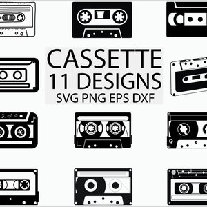 Cassette svg/ retro svg/ audio cassette svg/ vintage svg/ clipart/ decal/ stencil/ vinyl/ cut file/ eps/ png/ silhouette/ vector/ digital