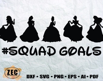Download Disney Princess Squad Goals svg Disney squad goals svg