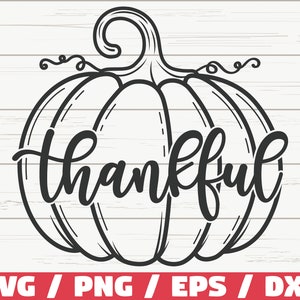 Zucca SVG / Taglia File / Cricut / Uso commerciale / Download istantaneo / Grato SVG / Contorno di zucca / Autunno SVG / Ringraziamento Svg