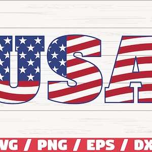 USA SVG / bestand knippen / illustraties / commercieel gebruik / Instant Download / silhouet / 4 juli SVG / Independence Day / Americac Svg