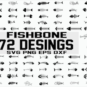 Fishbone Vinyl Decal -  UK