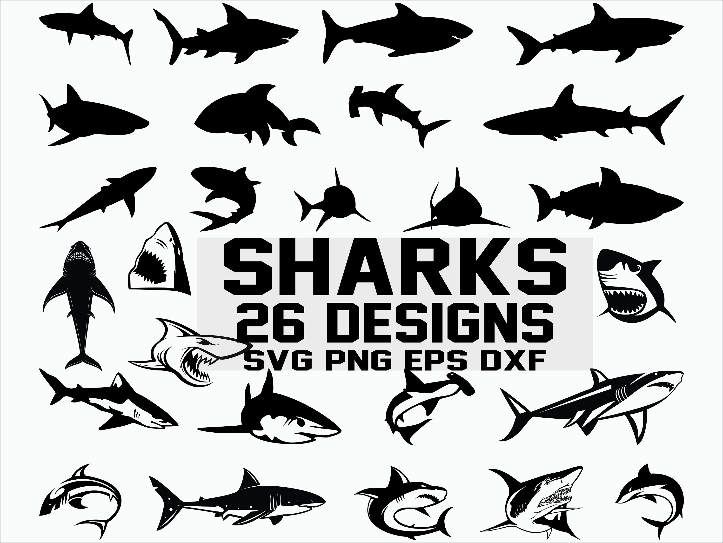 Free Free 330 Silhouette Shark Svg Free SVG PNG EPS DXF File