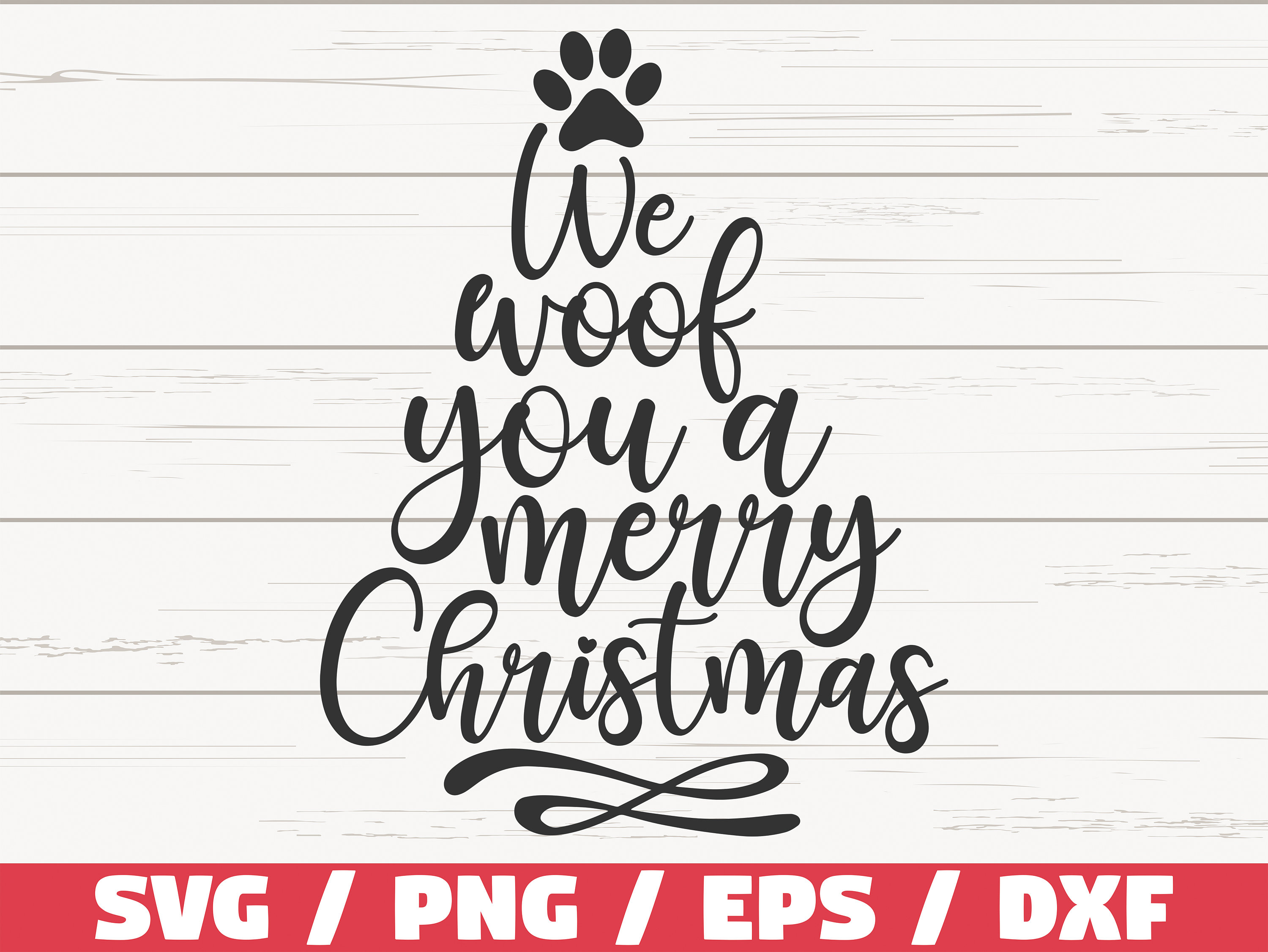 we wuff you a merry christmas svg / weihnachts hund svg / cut file