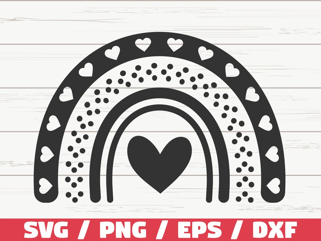 Boho Rainbow SVG / Pastel Rainbow SVG / Cut File / Cricut / Commercial ...