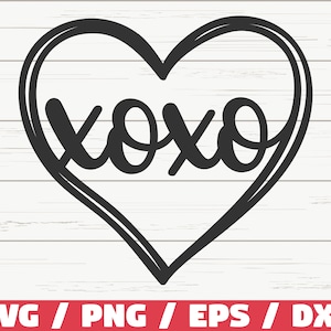 Valentinstag SVG / XoXo SVG / Cut File / Cricut / Kommerzielle Nutzung / Herz SVG / Instant Download
